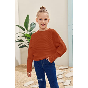 Mafulus Girls Oversized Fall Sweater Size 5-14T