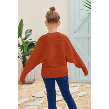 Mafulus Girls Oversized Fall Sweater Size 5-14T
