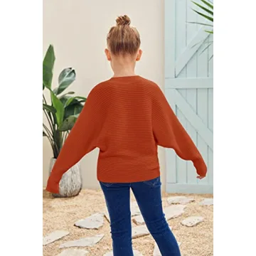 Mafulus Girls Oversized Fall Sweater Size 5-14T
