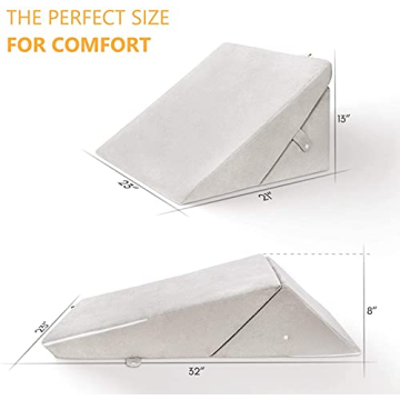 OasisSpace Adjustable Bed Wedge Pillow for Ultimate Comfort