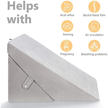 OasisSpace Adjustable Bed Wedge Pillow for Ultimate Comfort