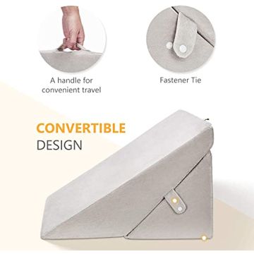 OasisSpace Adjustable Bed Wedge Pillow for Ultimate Comfort