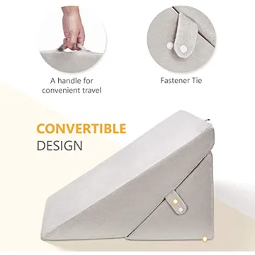 OasisSpace Adjustable Bed Wedge Pillow for Ultimate Comfort