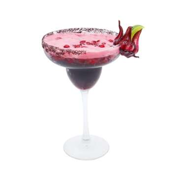 Wild Hibiscus Flowers in Syrup | 50 Edible Flowers Per Jar | Perfect as a Champagne Garnish | 100% Natural, Kosher, Pareve | Use Syrup and Flowers for Desserts and Cocktails, 2.5 lbs