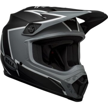 BELL MX-9 MIPS Adult Full-Face Dirt Motorcycle Helmet - Twitch Matte Black/Gray/White, Large (59-60 ...