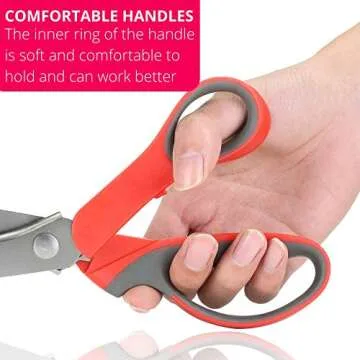 Mr. Pen- Pinking Shears, Zig Zag Scissors, Pinking Shears for Fabric, Decorative Edge Scissors, Pinking Scissors, Scissors with Designs, Jagged Edge Scissors, Sewing Pinking Shears, Crimping Scissors