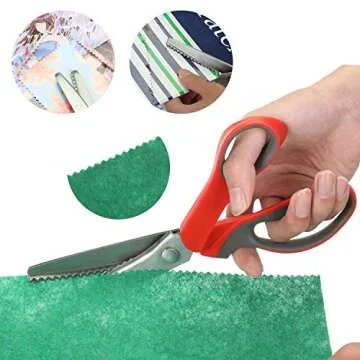 Mr. Pen- Pinking Shears, Zig Zag Scissors, Pinking Shears for Fabric, Decorative Edge Scissors, Pinking Scissors, Scissors with Designs, Jagged Edge Scissors, Sewing Pinking Shears, Crimping Scissors