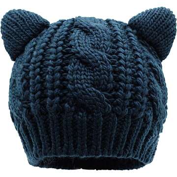 Cute Kitty Ears Beanie for Kids & Teens