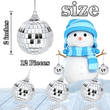 Twavang 12 Mini Disco Balls for Party and Decorations