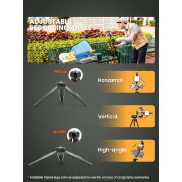 USKEYVISION Vlogging Kit for iPhone Youtuber Kit Content Creator Equipment for Smartphone with 59'' Extendable Fullsize Tripod, Tricolor LED Light,Shotgun Mic for iPhone 16/15/14 Mini/Pro/Max(Vlog K4)