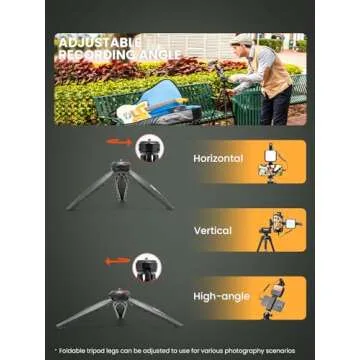 USKEYVISION Vlogging Kit for iPhone Youtuber Kit Content Creator Equipment for Smartphone with 59'' Extendable Fullsize Tripod, Tricolor LED Light,Shotgun Mic for iPhone 16/15/14 Mini/Pro/Max(Vlog K4)