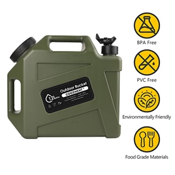 COOZMENT Portable 3.2 Gallon Water Container - BPA Free