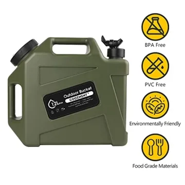 COOZMENT Portable 3.2 Gallon Water Container - BPA Free