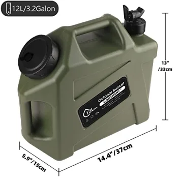 COOZMENT Portable 3.2 Gallon Water Container - BPA Free