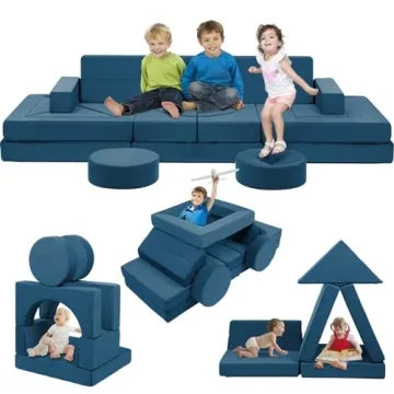 Edbuosy 22-Piece Modular Kids Play Couch - Unlimited Creativity Awaits!