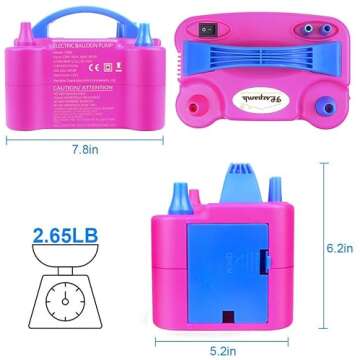 FLSEPAMB Electric Balloon Pump with 81 Accessories Pack