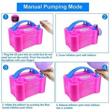 FLSEPAMB Electric Balloon Pump with 81 Accessories Pack