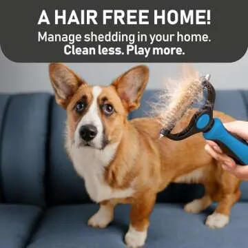 Maxpower Planet Pet Grooming Brush and Gloves Combo - Deshedding Tool