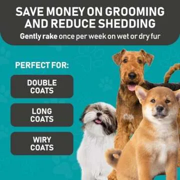 Maxpower Planet Pet Grooming Brush and Gloves Combo - Deshedding Tool