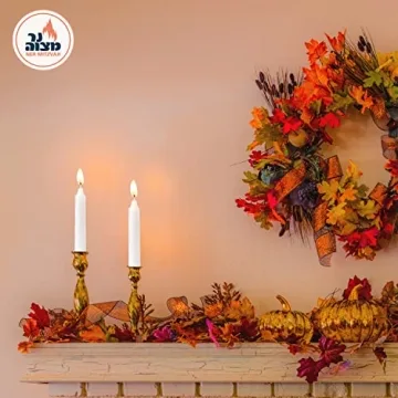 Ner Mitzvah Classic White Candles - 72 Bulk Pack