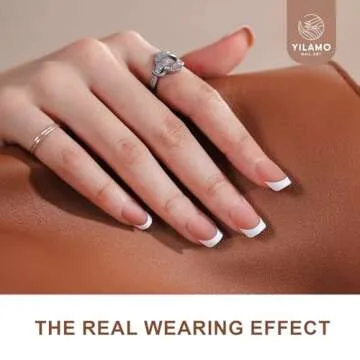 Yilamo French Gel Nail Tips - 300 pcs Press On Nails