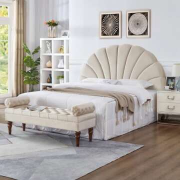 Luxury Crown Design King Headboard for Stylish Bedrooms