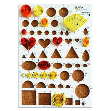 JUYA Paper Quilling Kits with 30 Colors 600 Strips and 8 Tools (Paper Width:3mm, Blue Tools)