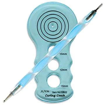 JUYA Paper Quilling Kits with 30 Colors 600 Strips and 8 Tools (Paper Width:3mm, Blue Tools)