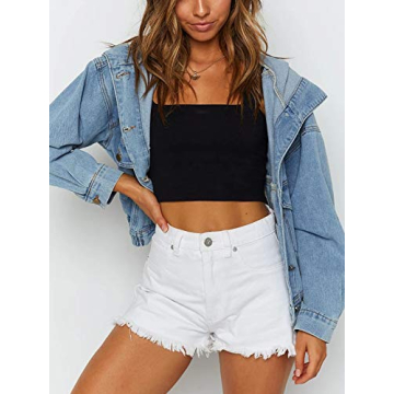 Jean Women Hooded Denim Bomber Jacket for Fall Style