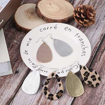 30PCS Faux Leather Earring Making Kit - Creative Essentials