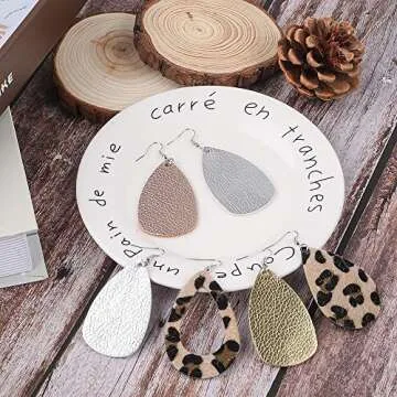 30PCS Faux Leather Earring Making Kit - Creative Essentials