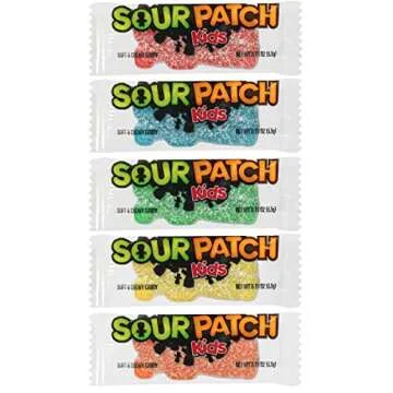 SOUR PATCH KIDS Big Kids Individually Wrapped Soft & Chewy Candy, Easter Candy, Bulk Candy, 1 Bag (1...