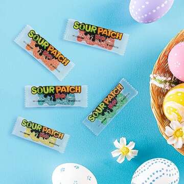 SOUR PATCH KIDS Big Kids Easter Candy Bulk Pack 100 Pieces