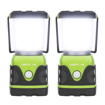 LE 1000LM Battery Powered LED Camping Lantern, Waterproof Tent Light with 4 Light Modes, Camping Ess...
