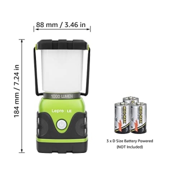 LE 1000LM LED Camping Lantern with 4 Light Modes