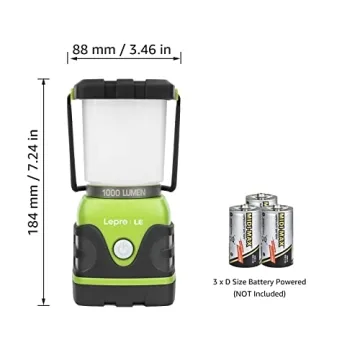 LE 1000LM LED Camping Lantern with 4 Light Modes