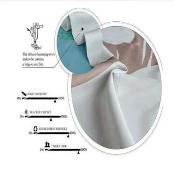 ZXAWT Custom Design Blackout Curtains for Home