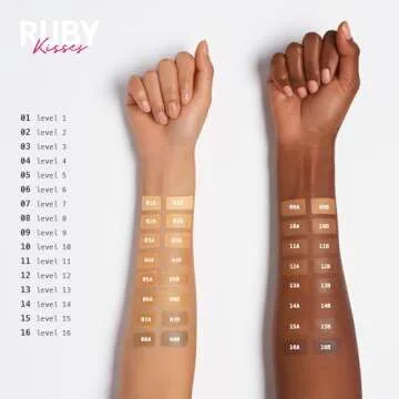 Ruby Kisses 3D Face Creator Cream Foundation, 12 Hour Wear