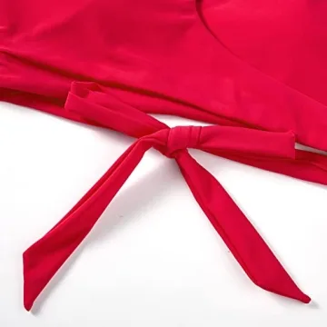 Stylish OMKAGI One Shoulder Cutout Bikini Set for Women