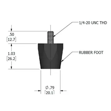 Adjustable Rubber Bumper Feet for Enhanced Stability