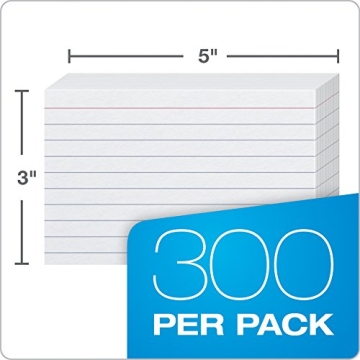 Oxford 3 x 5 Ruled Index Cards for Effective Studying