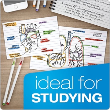 Oxford 3 x 5 Ruled Index Cards for Effective Studying