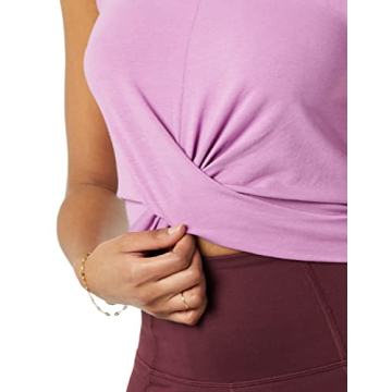 Amazon Essentials Women's Cropped Yoga Tank - Plus Size - Soft Cotton