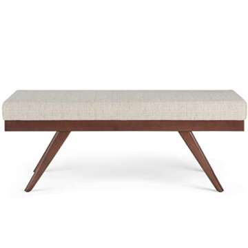 Chic SIMPLIHOME Chanelle Ottoman Bench for Modern Spaces