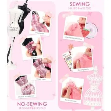 YEETIN Fashion Designer Sewing Kit for Creative Girls