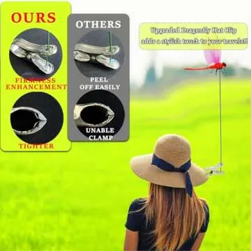 3PCS Outdoor Metal Dragonfly Clips for Garden Decor