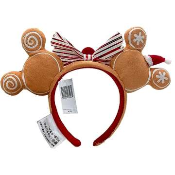 Swanlake Mouse Ears Headband,bow Headband Ears Glitter Fancy Dress Party Princess Decoration Cosplay Costume Holidays birthday party gifts for Girls/adult