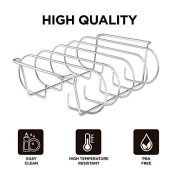 LINELAX Rib Rack - Holds 4 Full Ribs for Grilling