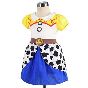 Dressy Daisy Girls Princess Cowgirl Dress Up Costume for Little Girls Size 6X