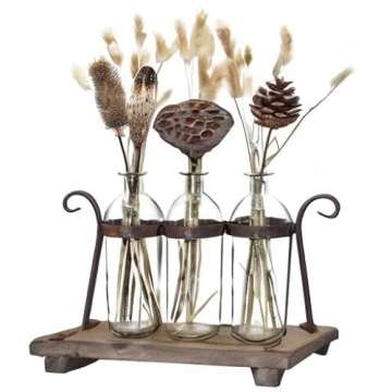 Funsoba Rustic Flower Vase Set for Elegant Home Decor